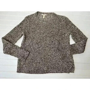 Eileen Fisher Womens XS Marled Knit Crew Neck Sweater 289